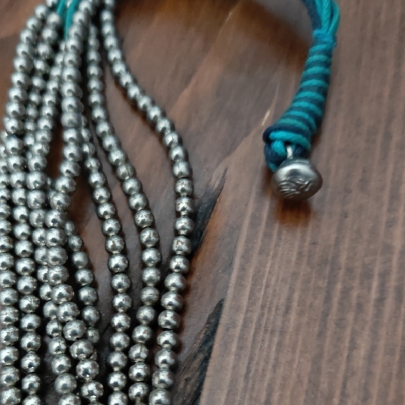 Sterling Silver Navajo Pearl Necklace Artisian Made - Picture 10 of 10